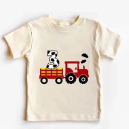 Farm Life Tractor Toddler Shirt Farm Birthday Party Boys Girls Shirts Funny Farm Lover Youth Tractor Toddler Birthday Tee