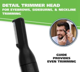 VGR Washable Nose Hair Trimmer Beard Facial Hair Trimer Eyebrow Electric Brow Nose Trimmer 2 In 1 Rechargeable V-613