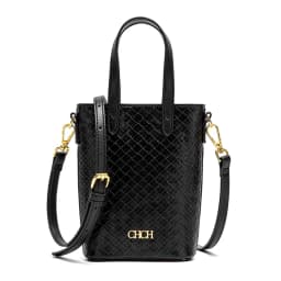 CHCH Women's Phone Bag 2025 New Black Simple Texture Women's Crossbody Bag Wallet