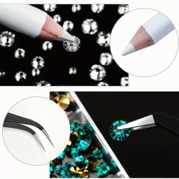 Resin Jelly Rhinestones - 16000pcs Mixed-Color Non Hotfix Flatback Gems with Pick Pen Tweezer for Crafting - DIY Crafts NAIR ART