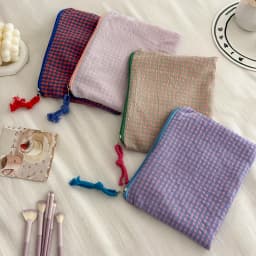 Fashion Simple Mesh Women Cosmetic Handbag Pouch Large Capacity Travel Organizer Makeup Bag Mini Lipsticks Make Up Storage Bag