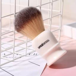 YAQI 22mm White Handle Yellow Synthetic Hair Knot Men Wet Shaving Brush YAQI Shaving Brush