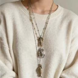 Personalized Trendy Insect Beetle Knows Fish Pendant Multi Layer Necklace