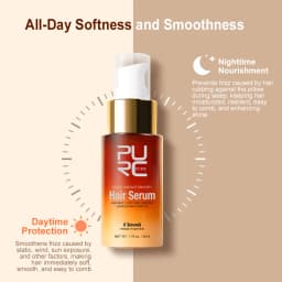 PURC Magic Instant Smooth Hair Serum Nourishing Repair Damaged Leave-In Hair Oil Anti-Frizz Softness Hair Care