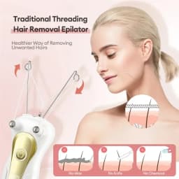Electric Body Hair Remover Cotton Thread Epilator Leg Arm Shaver Lady Beauty Neck Threading Depilation Hair Epilator LCD Display