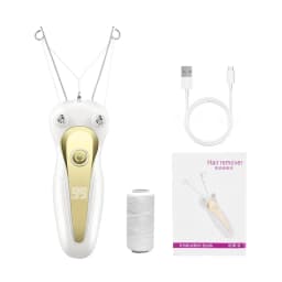 Electric Body Hair Remover Cotton Thread Epilator Leg Arm Shaver Lady Beauty Neck Threading Depilation Hair Epilator LCD Display
