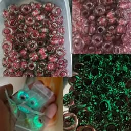 925 Silver Plated Murano Glass Galaxy Stars Clover Heart Bubbles Shiny Beads Fit Necklace Charms Bracelet DIY Jewelry For Mum