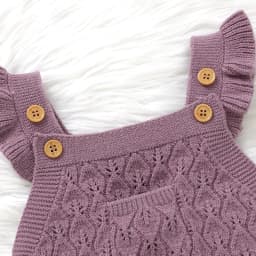 Baby Girls Knit Rompers Sleeveless One Piece Newborn Infant Solid Jumpsuits 0-18m Toddler Spring Autumn Outfits Children Clothes