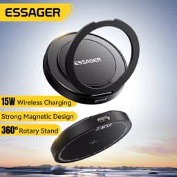 Essager Magnetic Wireless Charger 15W With Cable For iPhone 14 13 12 Pro Max Fast Wireless Charging For Samsung Xiaomi Earphones