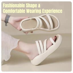 Super Soft Summer Beach Non-Slip Fashionable and Versatile Thick-Soled Women's Casual Sandals
