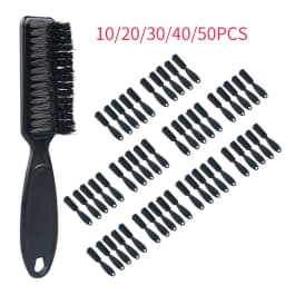 10/20/30/40/50Pcs Wholesale Plastic Soft Bristle Haircut Fading Brush Combo Set Neck Broken Hair Cleaning Dust Removal Tools