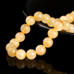 Natural Stone Strong Gold Rutilated Quartz Round Loose Spacer Bead 4 6 8 10mm for Jewelry Making Diy Necklace Bracelet Accessory