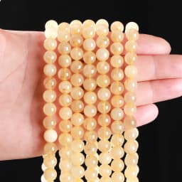 Natural Stone Strong Gold Rutilated Quartz Round Loose Spacer Bead 4 6 8 10mm for Jewelry Making Diy Necklace Bracelet Accessory