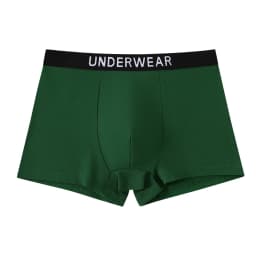 5pcs Mixed Boys Underwear 8-14 Years Old Plain Color Black Gray Blue Cotton Soft Breathable Comfortable Simple Boy Flat Angle Un