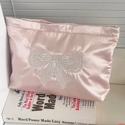 Pink Cute Pearl Zipper Makeup Bag Travel Women Lipsticks Toiletry Storage Pouch Handbag Luxury Ladies Make Up Organizer Bag