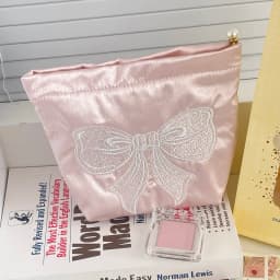 Pink Cute Pearl Zipper Makeup Bag Travel Women Lipsticks Toiletry Storage Pouch Handbag Luxury Ladies Make Up Organizer Bag