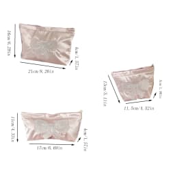 Pink Cute Pearl Zipper Makeup Bag Travel Women Lipsticks Toiletry Storage Pouch Handbag Luxury Ladies Make Up Organizer Bag