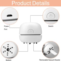 Desktop Cleaning Vacuum Cleaner Home Mini Portable Keyboard Silent Cleaner for Office Sofa Floor Study Desk Pencil Shavings