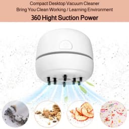 Desktop Cleaning Vacuum Cleaner Home Mini Portable Keyboard Silent Cleaner for Office Sofa Floor Study Desk Pencil Shavings