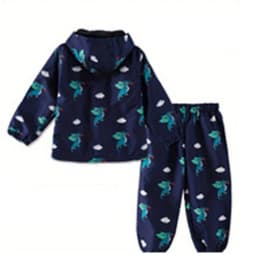 Children's Clothing Sets Cartoon Raincoat Suit Girls Boys Sets Waterproof Top and Pants 2pcs For Kids Hooded Jacket And Trousers