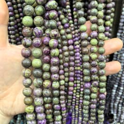 Natural Atlantisite Stichtite 4-12mm Hand-Polished Round Beads High-Quality Natural Stone Beads for DIY Bracelets