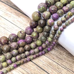 Natural Atlantisite Stichtite 4-12mm Hand-Polished Round Beads High-Quality Natural Stone Beads for DIY Bracelets