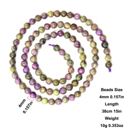 Natural Atlantisite Stichtite 4-12mm Hand-Polished Round Beads High-Quality Natural Stone Beads for DIY Bracelets