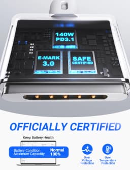 AUFU 2M PD140W Type-C to Magsafe 3 4 for Laptop Fast Charge Magnetic Type-c Cable For MacBook Air M2 Pro Mag-Safe 3 Charger Cord