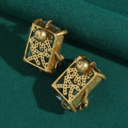 Vintage Rich Square Glass Earrings Jewelry Set Rings Transparent Winding Retro Accessories Woman Luxury Quality 2026 New