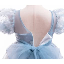 Summer Girl Elsa Costume Children Short Sleeve Breathable Mesh Gown for Formal Party Birthday Gift Halloween Cosplay Colthes