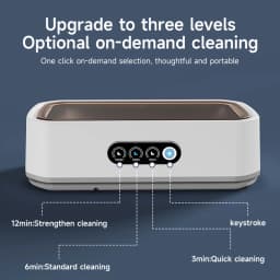 650ml Adjustable Large Capacity Ultrasonic Cleaner Fast Powerful Jewelry Brace Glasses Jewelry Cleaning Machine Household 2026