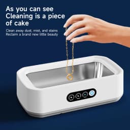 650ml Adjustable Large Capacity Ultrasonic Cleaner Fast Powerful Jewelry Brace Glasses Jewelry Cleaning Machine Household 2026