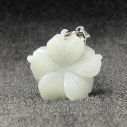 New 28MM Peach Blossom Pendant Natural Stone Amethyst Tiger Eye Agate Crystal Necklace Pendant DIY Jewelry Accessories Wholesale