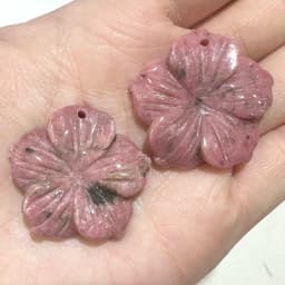 New 28MM Peach Blossom Pendant Natural Stone Amethyst Tiger Eye Agate Crystal Necklace Pendant DIY Jewelry Accessories Wholesale