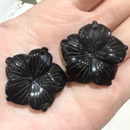 New 28MM Peach Blossom Pendant Natural Stone Amethyst Tiger Eye Agate Crystal Necklace Pendant DIY Jewelry Accessories Wholesale