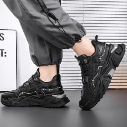 Men's Thick Soled Casual  Soft Soled Sports Shoes Four Season New Outdoor Students Comfortable Running Shoes Versatile Sneakers