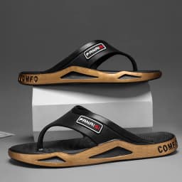 Summer Fashion Men's Slippers Outdoor Sports Flip Flops Hiking Travel Bathing Park Casual Wear, Comfortable Breathable Non-slip