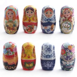 Creative Nail Clipper Set Russian Nesting Doll Style Nail Clipper Kit Manicure Nail Polishing Shaping Trimming Tools Nail Tools