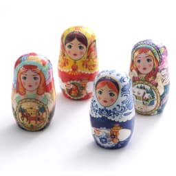 Creative Nail Clipper Set Russian Nesting Doll Style Nail Clipper Kit Manicure Nail Polishing Shaping Trimming Tools Nail Tools