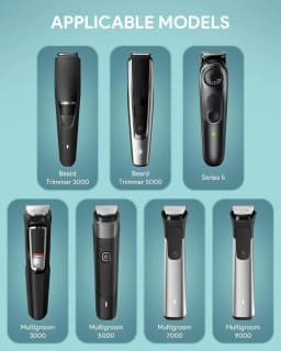 Yinke Travel Shaver Case for Multigroom Series 3000/5000/7000/9000,Men's Electric Beard Trimmer Attachment Storage Bag Organizer