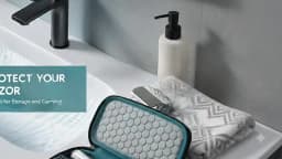 Yinke Travel Shaver Case for Multigroom Series 3000/5000/7000/9000,Men's Electric Beard Trimmer Attachment Storage Bag Organizer
