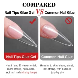 OXXI 50ml Extra Strong Glue Gel for Nails Semi-permanent Fake Nail with Glue Multi-function Manicure UV Rubber Nail Base Coat