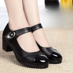 Spring/autumn New Pointed Head Square with Solid Color Thick Heel Shoes Fashion Comfortable Sexy Casual Banquet Women's Shoes