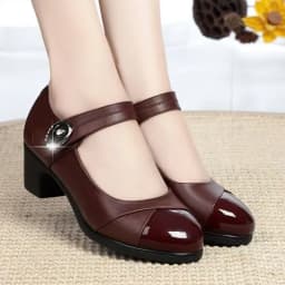 Spring/autumn New Pointed Head Square with Solid Color Thick Heel Shoes Fashion Comfortable Sexy Casual Banquet Women's Shoes