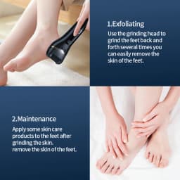 19in1 Portable Electric foot grinder set, USB Rechargeable Electric Feet Callus Remover, Ideal Gift - Professional Pedicure Tool