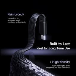 Baseus MVP3 Elbowed 100W USB C Cable For iPhone 16 15 Pro Max LED Light Type C Cable for Macbook Pro Xiaomi Samsung
