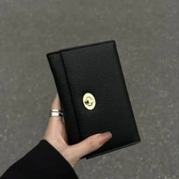 Exquisite Black Women's Wallet - Cool and Stylish Compact Card Holder Wallet, Multiple Card Slots and Short Wallet Design