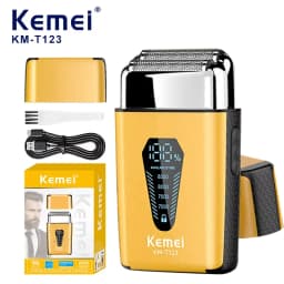 100% Kemei Hair Trimmer Electric Beard Shaver Professional Beard Trimmer Hair Trimmers Mini Shaving Machine for Men KM-T123