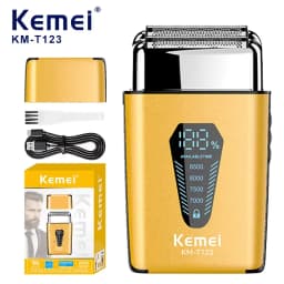 100% Kemei Hair Trimmer Electric Beard Shaver Professional Beard Trimmer Hair Trimmers Mini Shaving Machine for Men KM-T123