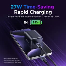 UGREEN 45W GaN Charger PD3.0 PPS QC3.0 Quick Charge For Samsung S25 S24 Ultra iPhone 16 15 14 Pro Max iPad Tablet Fast Charger